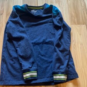 Boys Mini Boden size 9-10 long sleeve cuffed shirt.